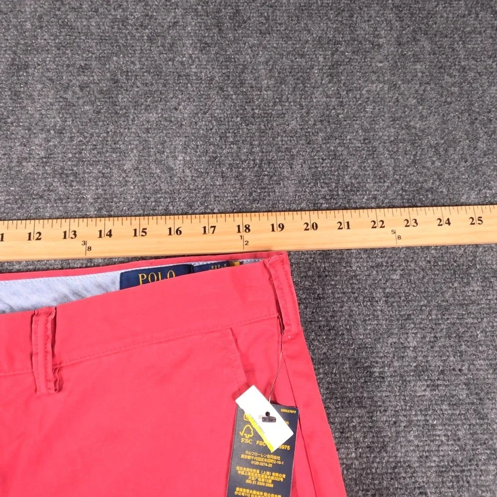 NWD Polo Ralph Lauren Chino Mens 38x30 Nantucket Red Stretch Straight Fit READ